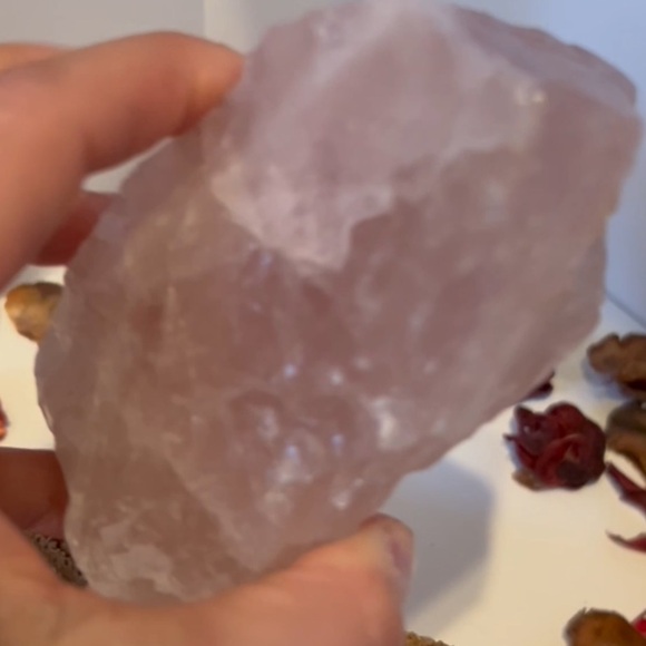 SOLD Rose Quartz Chunk - Picture 11 of 17